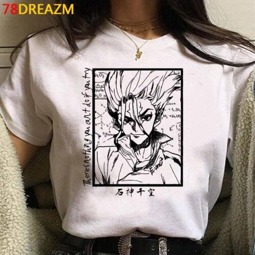 Dr.stone Dorohedoro top tees t-shirt male streetwear vintage japanese clothes ulzzang harajuku