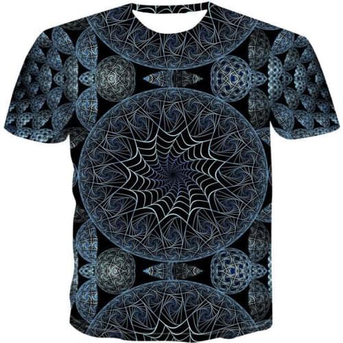 Fashion Mens t-shirts With Abstract Graphic Summer 3D Personality Hip Hop O-Neck Print T-shirts Interesting Short Sleeve Tees