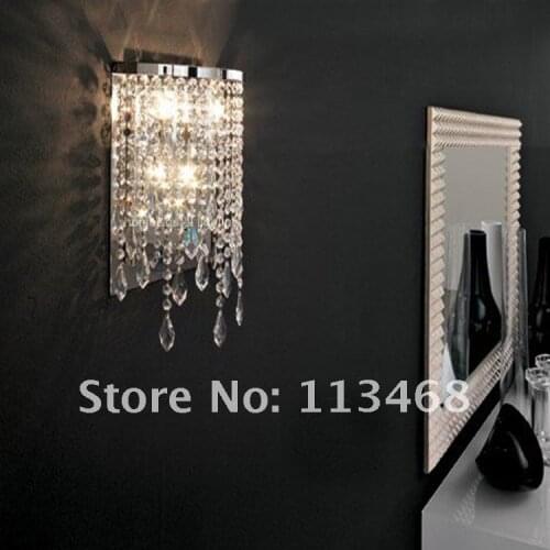 Crystal drop wall lamp modern wall light indoor decorative lights hallway led wall mounted bedroom bathroom sconce mirror lamps