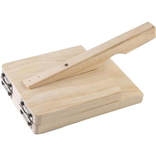 Wooden Pressing Tool Presser Dumpling Skin Press Dumpling Wrapper Making Kitchen Gadget Baking Pastry Cooking Tool
