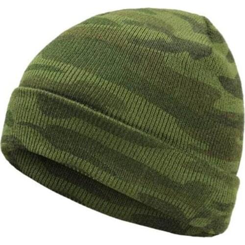 Camouflage Cap Warm wool hat earmuffs women and men warm beanies hats casual women solid adult cover head fashion outdoor hats