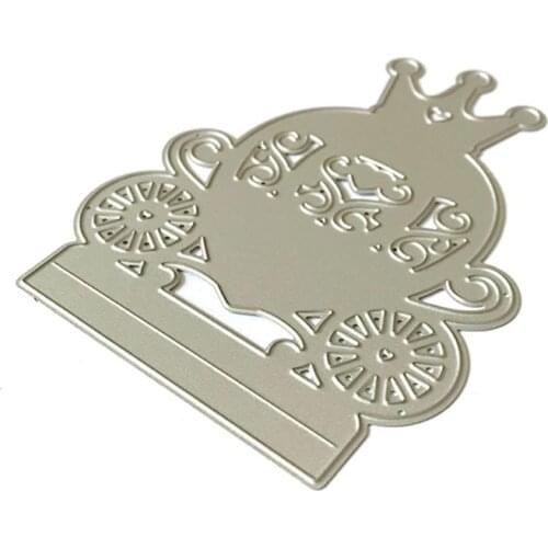 Crown Box Metal Cutting Dies Stencil Scrapbooking DIY Album Stamp Paper Emboss