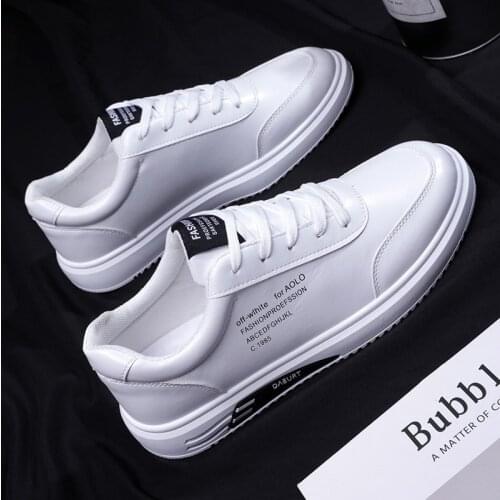 Spring Shoes Men Sneakers Casual Soft Leather Men Shoes Brand Fashion Male White Shoes Fashion Casual Shoes