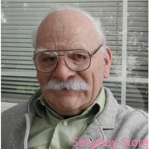 Latex Old Man Mask Male Disguise Realistic Masks Cosplay Costume Halloween Party Supersoft Mask Fashion Funny