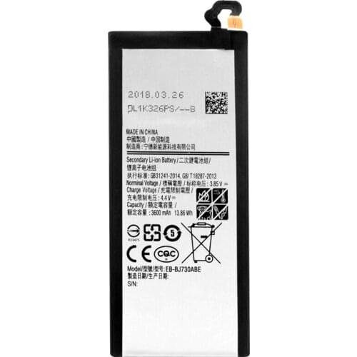 Lithium Replacement Battery EB-BJ730ABE For Samsung Galaxy J7 Pro 2017 J730 SM-J730F J730FM J730GM J730K 3600mAh Phone Batteria