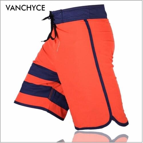 VANCHYCE Solid Men' Shorts Beach Shorts Men Bermuda Short Quick Dry Silver Mens Boardshorts Board Shorts Brand Swimwear Men