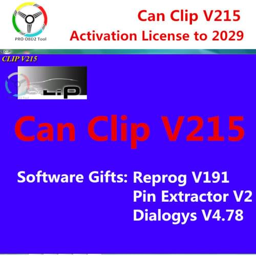 Newest Can Clip v196 Reprog v191 Support Multi-Languages Can Clip V202 Can-Clip 190 Software for Renault Can Clip Canchip V202