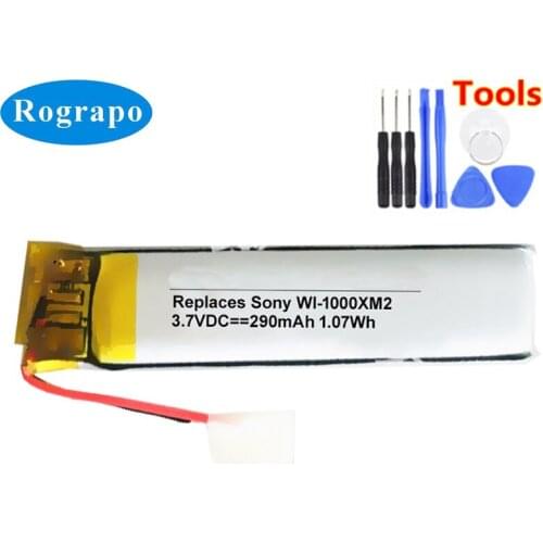 New AB291634T Battery For Sony WI-1000XM2 Accumulator 80mAh Full Replacement Batterie 2-wire+tools