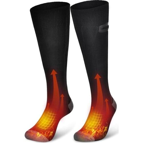Rechargeable heating elastic socks, USB charging | three-speed adjustment | warm foot protection long tube | heating socks
