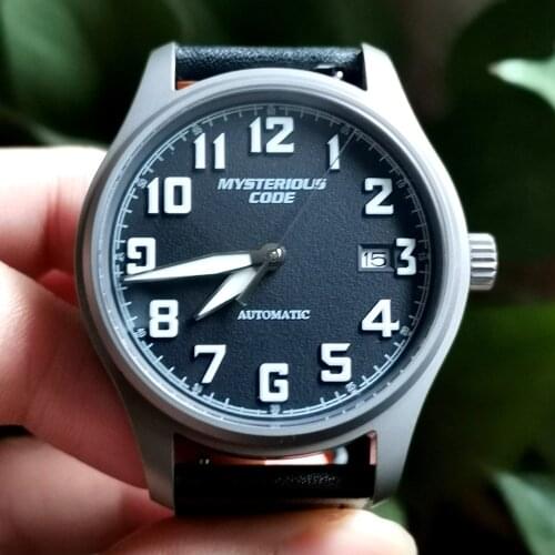 Pilot Titanium Watch Men Retro Automatic Mechanical Wristwatch Air Force 40mm Sapphire Crystal Luminous Clock Reloje Hombre 2021