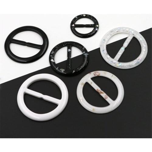 1 lot=100 pieces High-grade resin button belt buckle three gear buckle clothing windbreaker bag decoration button