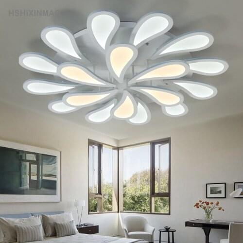 Led circular acrylic dimming ceiling lamp flower-shaped living room dining room bedroom Ceiling lights AC90-260V