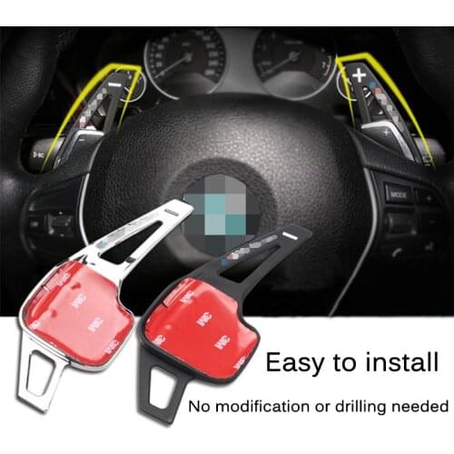 A-welt 2pcs High Quality Aluminum Steering Wheel Shift Paddle Shifter Extension For Bmw F30 F10 3 series 5series car styling