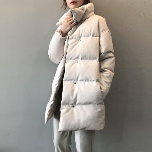 2020 Winter Jacket Women Casual Polyester Single Breasted 3 Solid Color Padded Coat Warm Mujer Parkas Autumn Womens Clothing