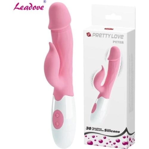 30 Speeds Rabbit Vibrator Realistic Dildo Female Clitoral Stimulation G spot Vibrator Magic Wand Adult Women Sex Toys BI-014706