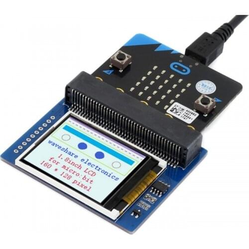 1.8" RGB LCD Display Module for BBC Micro:bit V2, 65K Colors Display, 160x128 Resolution ST7735S Driver