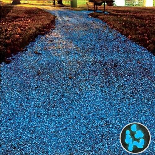 100pcs/pack Glow Pebbles 2018 hot sale Stones Home Fish Tank Garden Decoration Luminous Glowing In The Dark Accessory for Gift