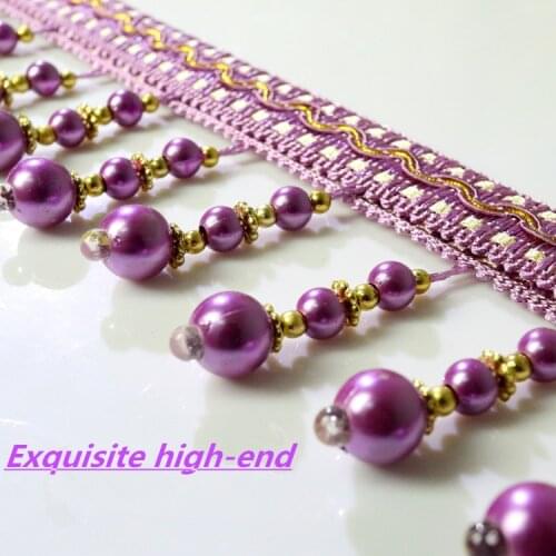12M / Lot upscale 13 color pearl crystal beads lace curtains hanging beads pendant tassels hanging Sui large hot models GRL0301