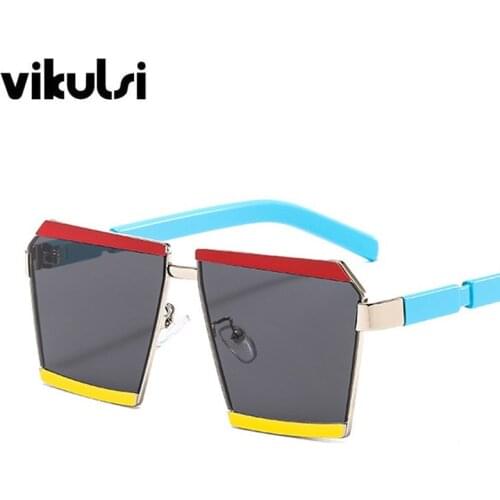 2020 Luxury Square Women Sunglasses Gradient Flat Lens Sun Glasses Men Fashion Brand Design Street Shot Glasses UV400