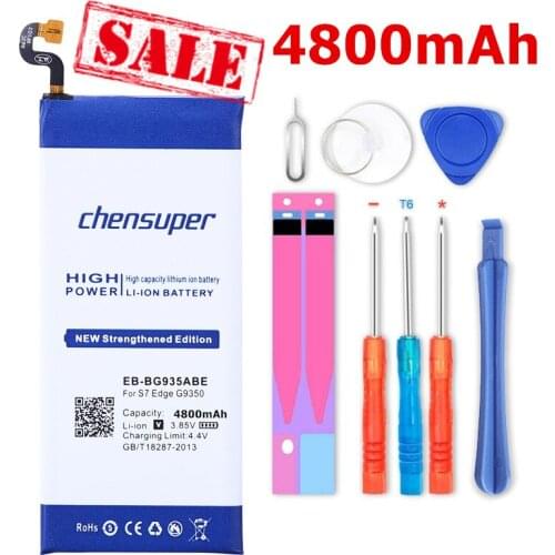 Chensuper 4800mAh EB-BG935ABE For Samsung Galaxy S7 Edge Battery G935F G9350 G935 Battery Batteries