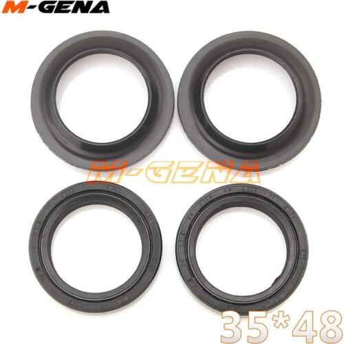 35*48 Motorcycle Front Fork Damper oil seal Dust cover For CBR250 CBR 14 NC17 VTZ250 DR200 S 86 87 88 96-09 FZR250 FZR 250