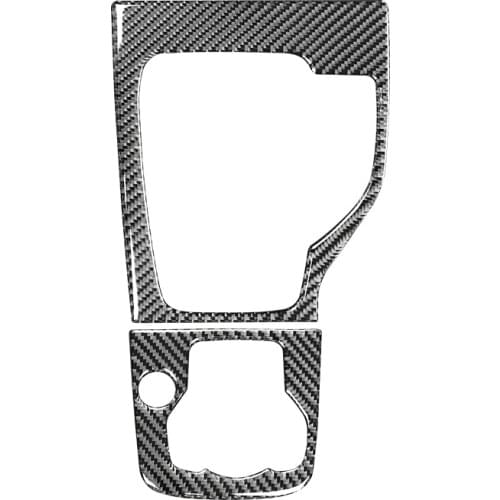 Carbon Fiber Car Gear Head Shift Knob Panel Cover Trim Sticker for Mazda 3 Axela 2014 2015 2016 2017 Accessories