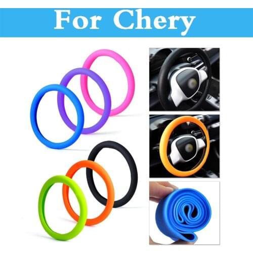 Car Auto Silicone Steering Wheel Glove Cover Steering Covers For Chery Fora IndiS Kimo Amulet Arrizo 7 Bonus CrossEastar Eastar