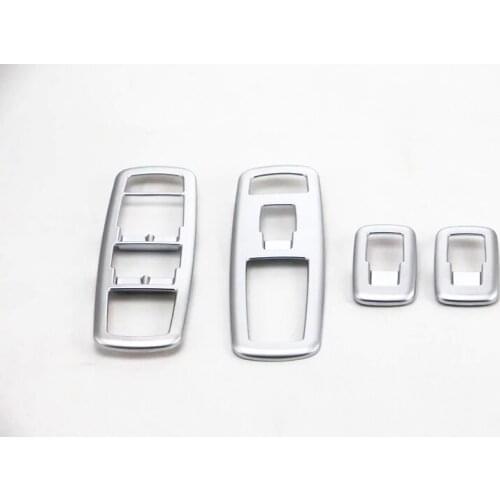 Bbincar ABS Chrome Door Armrest Panel Decoration Trim Cover Window Switch Lifter Controller Button For Jeep Cherokee 2014 2015