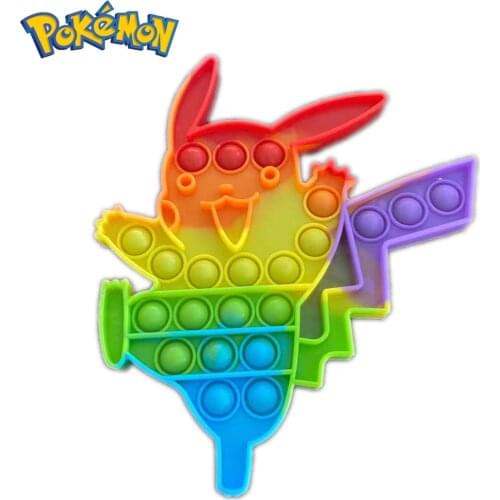 Pokemon Pikachu Fidget Toys Anime Figure Anti Stress Montessori Relief Anxiety Kawaii Autism ADHD For Kids Girls Women Xmas Gift