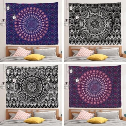 Indian Mandala Tapestry Wall Hanging Bohemian Beach Throw Rug Blanket Camping Travel-Mattress Bohemian Sleeping Pad Art Carpet