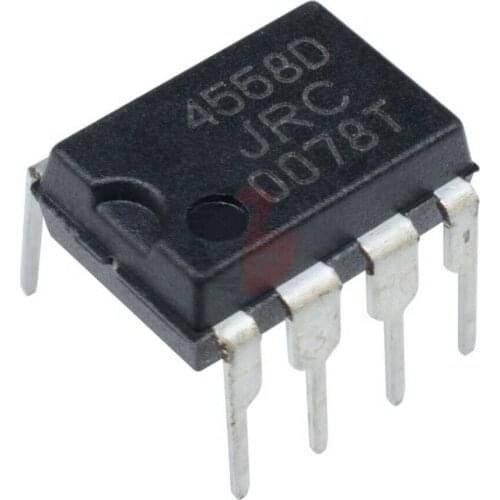 JRC4558D NJM4558D JRC 4558D DIP8 INTEGRATED CIRUCIT CHIP IC JRC4558 - pack of 5