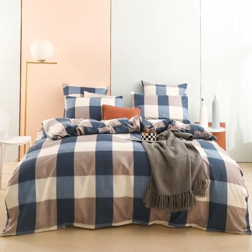2021 New Pattern Printed Duvet Cover Set 3pcs Fashion Bedding Sets King Size Geometric Blue Quilt Cover Pillowcases No Bed Sheet