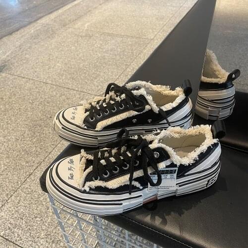 Spring Women Sneakers Flat Platform shoes Fashion Canvas casual Comfortable Round toe Low-top Ladies shoes