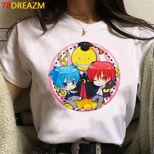 Assassination Classroom summer top female vintage harajuku kawaii 2021 couple grunge clothes kawaii
