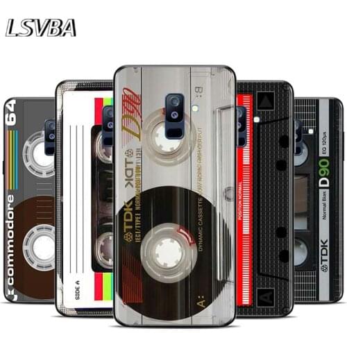 Magnetic tape Cassette audio tape cover For Samsung Galaxy A9 A8S A8 A7 A6S A6 A5 A3 A750 Plus 2018 2017 2016 Star Phone Case