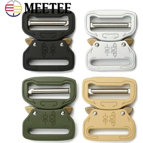 Meetee 1/2/5pcs ID39mm Belt Release Buckle for Outdoor Backpack Waist Bands Climbing Sew DIY Crafts Hardware Accessory YK204