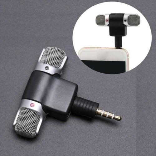 Mini 3.5mm Jack Microphone Stereo Mic For Recording Mobile Phone Studio Interview Microphone For Smartphone