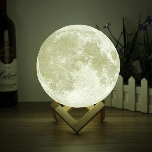 2 Color Change Moon Decoration Miniature Home Decor