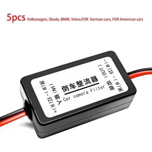 Rear View Backup Connector Car Camera Filter Anti Interference Accessories Reversing Image Relay Rectifier Parking