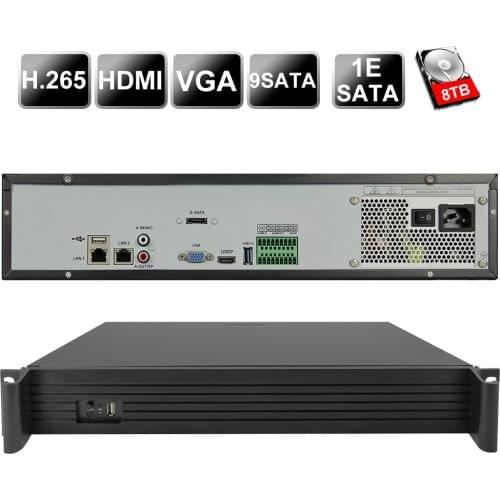 4K 64ch 128Ch network video recorder H265/H264 Onvif intelligent analysis 4K NVR up to 4ch 4K or 16ch 1080P voice intercom alarm