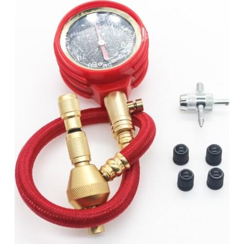 Tire Pressure Gauge High-Precision Tire Pressure Gauge Rubber Fixed Tire Pressure Deflatable Car Tire Pressure Gauge
