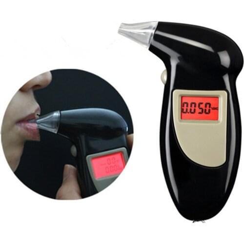 1PCS Handheld Backlight Digital Alcohol Tester Professional Breath Tester Breathalyzer Analyzer LCD Detector Backlight Light