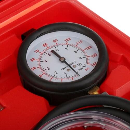 Fuel Pressure Gauge TU-443 Fuel Pressure Tester Kit 0-140Psi Gas Oil Pressure Tools for Cars and Trucks