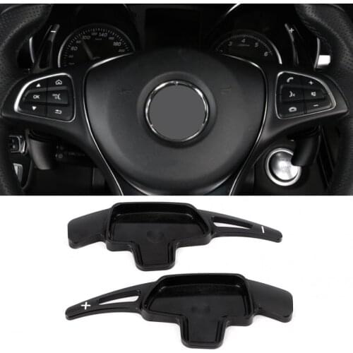 2pcs Steering Wheel Gear Paddle Shift Extension Fit for Mercedes-Benz GLE (C292) 2015 car accessories