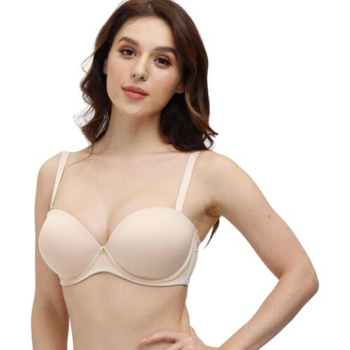 YANDW Push Up Bras Adjusted Convertible Straps Women Sexy Bra Underwire 30 32 34 36 38 40 42 44 A B C D DD E DDD F Cup Plus Size