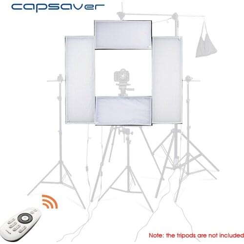 Capsaver 4 in 1 Kit LED Video Light Photography Lighting Studio Photo Lamp led Light Panel 5500K CRI95 Wireless Remote Control