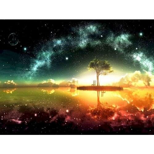 5D DIY Diamond Painting Embroidery Craft Full Drill Beautiful landscape Mosaic Cross Stitch Rhinestone Beaded Needlework