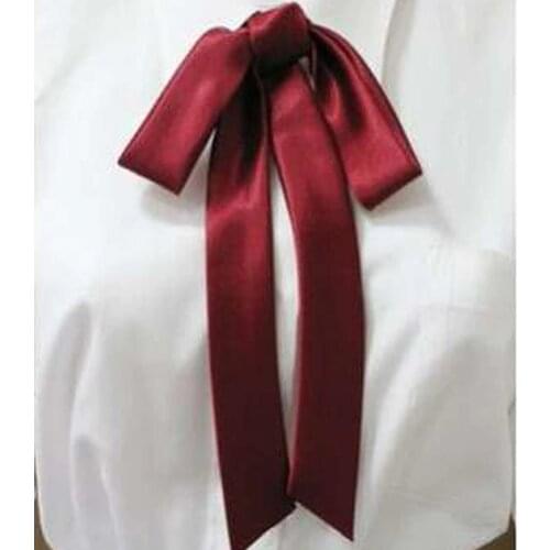 6PCS / LOT )JK uniform high quality satin ribbon lengthened College tie butterfly lace