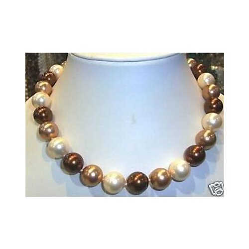 8mm Multicolor South Sea Shell Pearl necklace AAA 18 inches>Dongguan girl jewerly Store