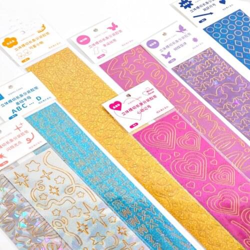 8Kinds INS Colorful Sequin Stickers DIY scrapbook base collage mobile computer diary happy plan decoration stickers